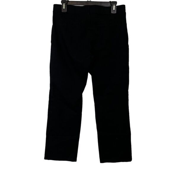 Betabrand Black Petite Stretch Straight Leg Pull On Pants Ponte Knit Career L - Picture 6 of 16